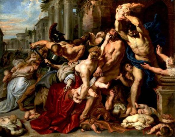 루벤스: 중요한 작품 - 무고한 사람들의 학살(1612)