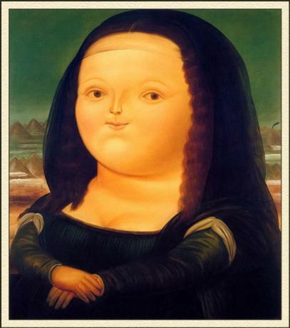 Famous Botero Paintings - 12 Year Old Mona Lisa (1978), a Botero Masterpiece
