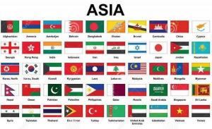 Azijos šalys ir jų sostinės