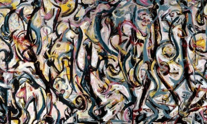 Jackson Pollock-Wandbild (1944)