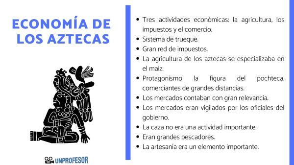 Az aztékok gazdasága: összefoglaló - Az aztékok gazdaságának 10 jellemzője