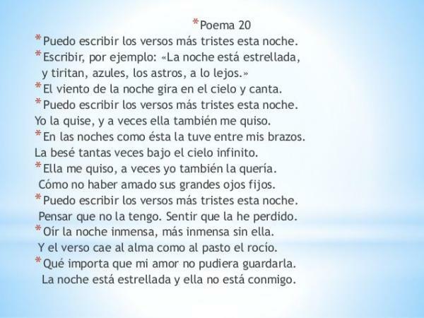 Vingt poèmes d'amour et une chanson de désespoir: résumé - Résumé de Vingt poèmes d'amour et une chanson de désespoir: Première partie 