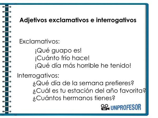 Exclamatory and interrogative adjectives - With examples