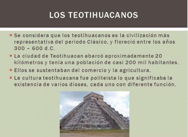 Prispevki kulture Teotihuacan - Značilnosti kulture Teotihuacan