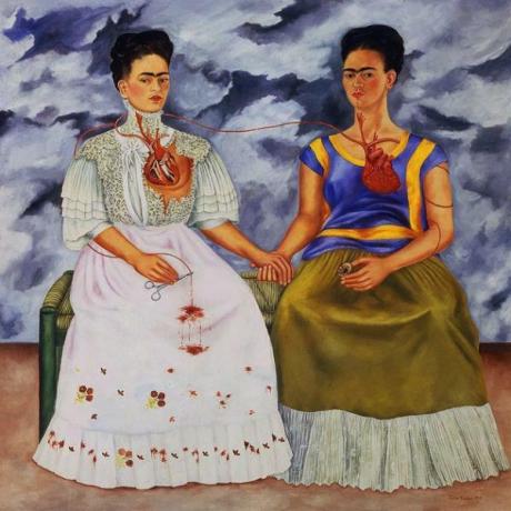 Frida Kahlo: most important works - The two Fridas (1939), the most important work of Frida Khalo