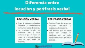 Difference between a LOCUTION and a verbal PERIPHRASIS