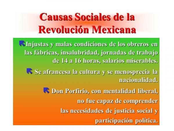 Révolution mexicaine: causes et conséquences - Causes de la révolution mexicaine