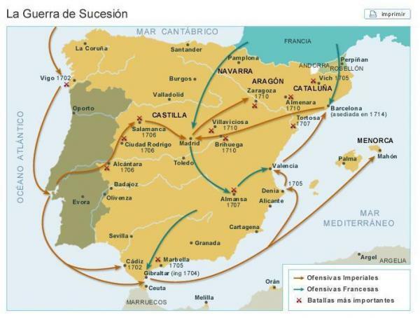 Guerra di successione spagnola - Breve riassunto - Riassunto della guerra di successione spagnola (1701 - 1713)