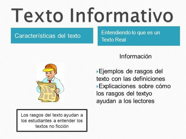 Structure of an informational text - What are informational texts