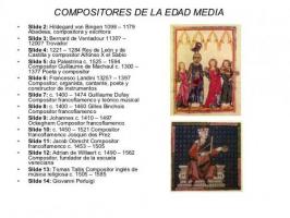 Main COMPOSERS of the Middle Ages